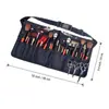 Bolsa de Cintura Negra de PU de un Solo Lado al por Mayor en Stock para Maquilladores y Equipos de Maquillaje, Bolsa Portátil Cruzada para Almacenamiento de Brochas de Maquillaje