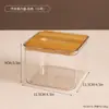 Caja de Pañuelos Transparente de Bambú para Uso Doméstico, Caja de Pañuelos de Escritorio para Sala de Estar, Caja Creativa Simple para Guardar Servilletas