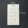10x 17,5 borda ondulada coleção cartão corrente de celular diy cartão traseiro chaveiro pingente corrente de papelão decorativa cartão traseiro
