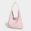 Bolsa de Ombro Grande de Couro Sintético Retrô para Mulheres 2026 Novo Estilo Bolsa de Ombro Único com Padrão Trançado Bolsa Tote de Alta Qualidade para Mulheres