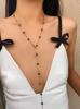 1 Peça de Colar/Pulseira Longa Colorida com Bolinhas Douradas/Prateadas Estilo Moda Europeu e Americano Acessórios de Decoração para Festa Liga de Metal
