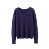 Serie DopaminaTejido Pesado Cepillado ~ Suéter de Punto de Seda y Cachemira Suave y Cómodo para Mujer, Jersey de Otoño e Invierno