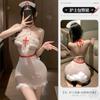 Lencería Sexy Manyan para Mujer, Cuello Halter, Espalda Hermosa, Atado Cruzado, Diseño Cruzado, Puro Deseo, Estilo Dulce de Enfermera, Vestido Bodycon 100030