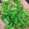 Rua da Cruz Verde Contas soltas de Jade verde espinafre contas tipo barril com furo grande acessórios para pulseira colar joias contas