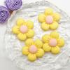 Acessórios de resina média flor diy suporte de carro furo sapatos creme cola acessórios atacado copo de água sapato buckle patch