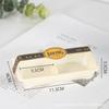 Caja de embalaje para pastel de arroz glutinoso de 2 piezas, caja de embalaje para hornear de concha pequeña con hilo de carne seca Meiniang Big Fu de dos piezas de yema de huevo crujiente de nieve
