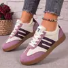 Sapatos de algodão para mulheres, forrados com fleece, espessados, de corte baixo, versáteis, de cano baixo, transfronteiriços, em estoque, atacado, para atividades ao ar livre, confortáveis, tênis de treino alemães
