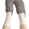 Calcetines de oreja de madera calcetines de tubo para mujer medias finas de verano algodón malla transpirable primavera y otoño calcetines blancos de rizo japoneses