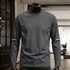Camiseta deportiva casual para hombre de manga larga con estampado, moderna para adolescentes, adecuada para todas las estaciones, cuello redondo, top básico de manga larga