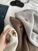 Suéter de Punto Grueso y Suave con Bordado de Oso para Mujer, Holgado Estilo Coreano Gris de Manga Larga, Ropa Interior Cálida para Otoño e Invierno