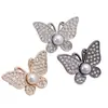 Hebilla de Cintura de Mariposa de Diamantes Completos Estilo Nuevo Brillante Moda Desmontable Sin Costura Ajustador de Cintura para Jeans