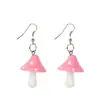 Pendientes de Resina con Manchas de Colores de Hongos de Venta Caliente Transfronteriza DIY Accesorios de Pendientes Dulces y Lindos para Niñas y Mujeres