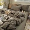 Novo Verão 2025 Cama Conjunto de Lençóis Quatro Peças Capa de Edredom Individual Conjunto de Roupa de Cama de Três Peças para Dormitório