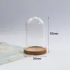 Conjunto de Acessórios DIY com Base de Madeira, Pingente de Madeira, Pedra Preciosa Redonda para Tempo, Tampa de Vidro Vintage em Forma de Globo, Acessórios para Colar