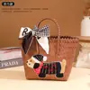 Cesta tejida de Dachshund Souvenir para Damas de Boda, Regalo práctico de alta gama, Caja de regalo de boda, Bolso de mano, Regalo de boda para hermanas