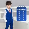 Primavera y Otoño Nuevo Color Sólido Estilo Coreano Traje de Niño Chaleco de Tres Piezas Vestido de Dama de Honor para Boda Actuación de Piano