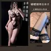 Lingerie Sexy Manyu Renda Puro Desejo Gola Halter Laço Costas Abertas Abertura no Gancho Body Sedutor 9643