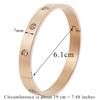 Pulseira Cruzada Europeia e Americana Moda Ouro Rosa Amor Pulseira Masculina Aço Inoxidável Dez Diamantes Pulseira de Casal Titânio Pulseira Feminina