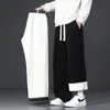 Pantalones de Lana de Cordero Pesados para Hombre, Invierno Forro Polar Engrosado Resistentes al Frío Casual Rectos Sueltos Cálidos de Algodón
