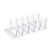 Tocador de Mesa con Estante de Almacenamiento para Cosméticos de Sombras de Ojos, Estante Organizador Transparente para Maquillaje en Polvo, Organizador de Escritorio para Control Remoto
