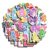 50 pegatinas para diario no repetidas retro oso cariñoso oso lindo chica osito pegatinas decorativas creativas DIY