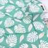 Tela de camisa estampada de hojas de bala de cuatro lados 100d venta al por mayor tela para pantalones de playa tela para ropa con estampado de coco tropical