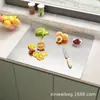 Tábua de Corte de Aço Inoxidável Tábua de Rolar Tábua de Picar Tábua de Amassar Cozinha Tábua de Cortar Legumes Frutas Doméstica e Painel Atacado Dropshipping