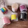 Color Macaron Desechable Banda de Goma Pequeña Lazo para el Cabello de Niñas Diadema Duradera Banda Elástica Alta para el Cabello Accesorios para la Cabeza de Niños