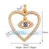 L55 nuevo popular europeo y americano Ojo de Diablo amuleto de la suerte ojo circón joyería creativa DIY