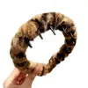 Faixa de cabelo de pelúcia para mulheres, faixa de cabelo para lavar o rosto, novo estilo outono/inverno com dentes antiderrapantes, topo alto, acessório de cabelo moderno e de alta qualidade