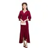 Vestido de Torrada Estilo Francês, Vestido de Noiva para Noivado, Vestido Casual de Casamento, Vestido Sereia com Babados Francês, Vestido Longo para Banquete