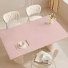 Mantel de Color Sólido, Impermeable, Resistente al Aceite, No Lavable, Resistente al Calor, Resistente a Altas Temperaturas, Mantel para Mesa de Comedor, Lujo Ligero, Sensación de Alta Gama, Protector de Superficie para Mesa de Café