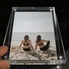 Caja de Almacenamiento de Ladrillos Magnéticos de Cuenta Manual, Ladrillos Acrílicos, Marco de Fotos de Ladrillo, Ranura de Arena con Purpurina Degradada, Ladrillo Pegajoso