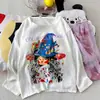 Pijama de Algodón Nube Estilo Coreano para Primavera y Otoño con Almohadillas en el Pecho para Mujer Nuevo Dibujos Animados Suelto Pantalones de Manga Larga Conjunto de Ropa para el Hogar
