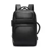 Mochila de Hombre de PU con Doble Cremallera Tendencia de Alta Gama Casual Doble Hombro Mochila para Computadora Multifuncional Mochila Escolar para Estudiante
