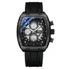 Reloj Chenxi para Hombre Reloj de Pulsera Multifuncional Correa de Silicona Deportivo Resistente al Agua Seis Manecillas Calendario Reloj de Cuarzo Venta al Por Mayor