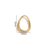 Accesorios de Joyería Irregulares de Lujo Ligero, Pendientes, Collares, Colgantes, Joyería de Acero Inoxidable, Accesorios de Joyería Chapados en Oro de 18K