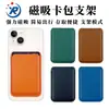 Soporte Magnético para Tarjetas Modelo A con 1 Ranura para Tarjeta, Estuche Plegable de Cuero PU para Tarjetas con Logo Personalizado de Apple al por Mayor
