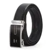 Cinturón de Cuero de Alta Gama para Hombre, Cuero Genuino Hebilla Automática Acrílica Cinturón de Negocios para Hombres, Mayoreo