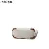 Bolso de Lona Casual Mini Estilo Japonés para Mujer Bolso para Teléfono con Cremallera de Cuero Genuino Bolso para Teléfono de Hombro Único Cruzado Bolso Cuadrado Pequeño Artístico