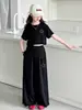 Conjunto casual de niña estilo coreano, nueva colección de verano para niñas mayores, top elegante de manga corta y pantalones de pierna ancha de moda, ropa de verano a la moda para niños