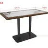 Sofá de Cabine Temática para Restaurante Contra a Parede, Casa de Chá, Cafeteria, Restaurante de Hot Pot, Churrascaria, Restaurante de Jantar, Conjunto de Mesa e Cadeiras para Uso Comercial