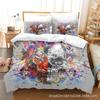 Venta Caliente Transfronteriza Serie Calaveras Juego de Cama de Tres Piezas Impresión Digital Amazon Comercio Exterior Textil para el Hogar Colcha