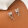 Diseño de Aro Placa de Incienso para Mosquitos Sin Agujeros en las Orejas Clip para la Oreja de Alta Calidad Lujo Ligero Elegantes Únicos Pendientes de Moda para Mujer Combinan con Todo