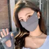 Mascarilla solar de verano 2025 para rostro femenino, pequeña, tridimensional, para exteriores, protección solar UV, mascarilla solar transpirable