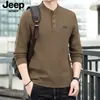 Nueva Sudadera Casual de Cuello Redondo de Manga Larga para Primavera y Otoño Camiseta para Hombre Camiseta Base Pulóver Superior Holgada Talla Grande