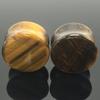 Nuevo Europeo y Americano Piedra Ojo de Tigre Sólido Piedra de Expansión de Oreja Expansor de Oreja Perforación de Cuerpo Humano Barra Silueta TÚNEL DE OREJA Venta Caliente