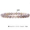 Pulsera unisex sencilla de alta gama para viajeros, con cuentas de piedra calientes de 6 mm transfronterizas de Europa y Estados Unidos, cuerda elástica para hombre y mujer que combina con todo.