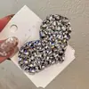 Pasador de Pelo Coreano Dongdaemun Nuevo con Forma de Corazón y Pedrería Moda Pinza para Flequillo Pinza de Pelo Completa de Pedrería Pinza de Pelo de Lujo Ligero para Mujeres