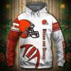 Sudadera con Capucha para Hombre 2025 Nueva Europea y Americana Transfronteriza Equipo de Fútbol NFL Impresión Digital 3D Sudadera con Capucha